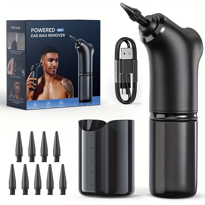 1080P Ear Wax Removal Tool with Camera ¨C Wi-Fi Ear Cleaning Kit with 6 Spoons & Tweezers, Rechargeable, Visual Ear Cleaner for Safe Ear Care at Home