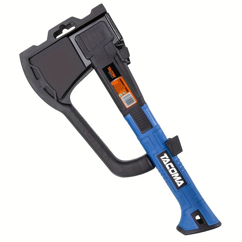 Camping Hatchet 15 Inch Splitting Axe 45 Carbon Steel with Nylon Rubber Non-Slip Handle ¨C Teflon Blade, Blade Cover & Optional Whetstone Set for Wood Chopping, Tree Cutting, Hiking Backpacking Outdoor