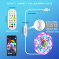 RGBIC TV Backlight Strip Lights for 10-85 Inch TV & Monitor, USB Powered Smart LED Bias Lighting with App Control, IR Remote, Music Sync, Color Changing, Bedroom Living Room Kitchen Christmas Decoration