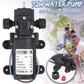 12V DC High Pressure Diaphragm Water Pump 70W Self Priming Pump 6L/Min 0.9MPA Portable Booster Pump for RV Caravan Boat Sprayer Cooling Welding Drill Cleaning Water Transfer