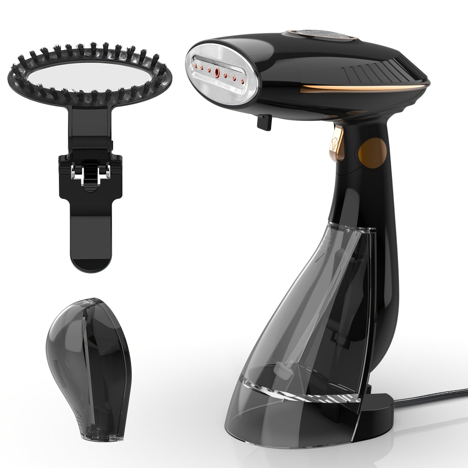 Handheld Garment Steamer 1500W Portable Fabric Steamer Quick Heat Continuous Steam for Removing Wrinkles Creases from Clothes Curtains Upholstery Travel Home Use