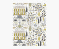 Camont Wallpaper Sample - Linen & Metallic Gold