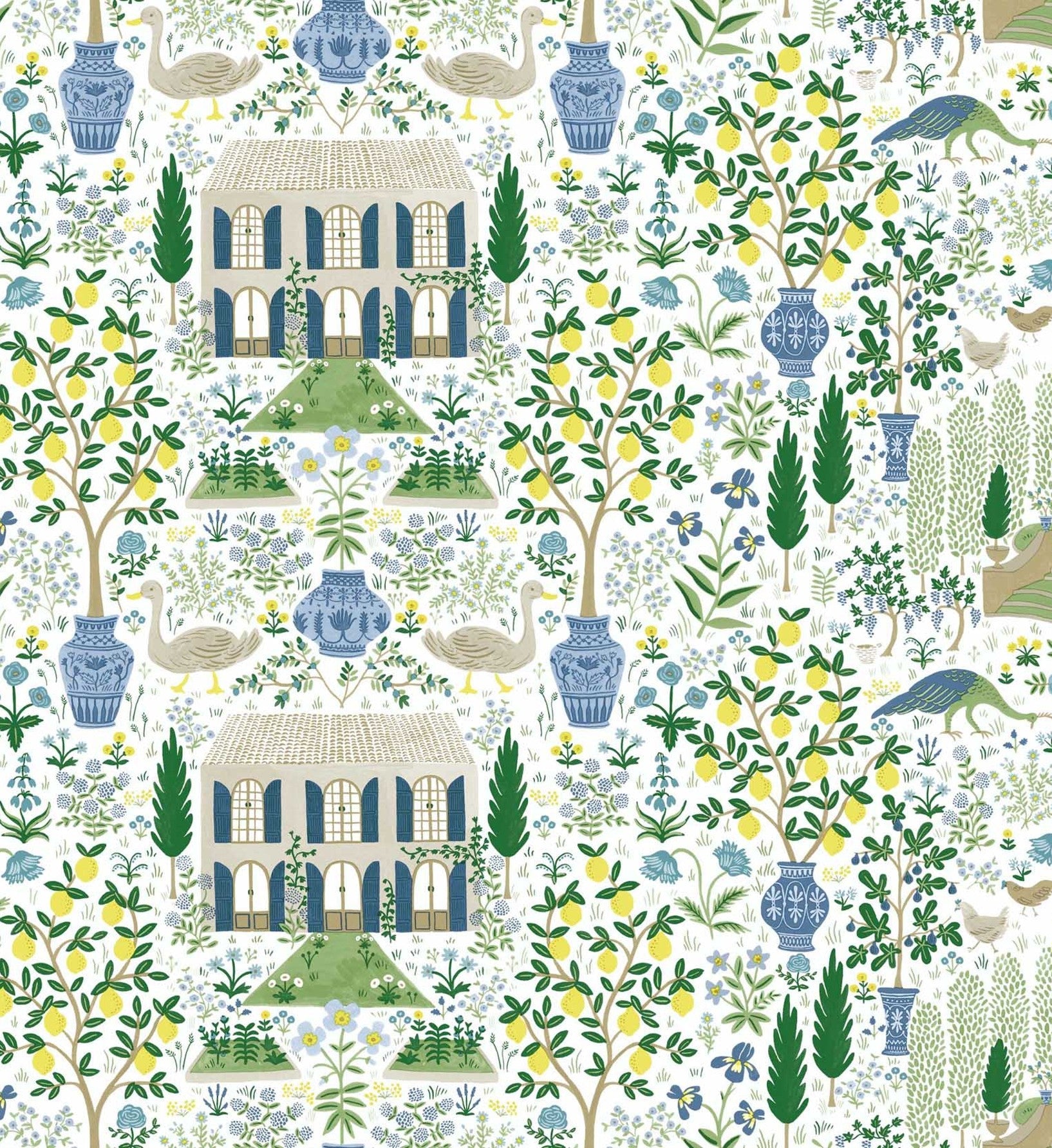Camont Wallpaper - Blue & Green