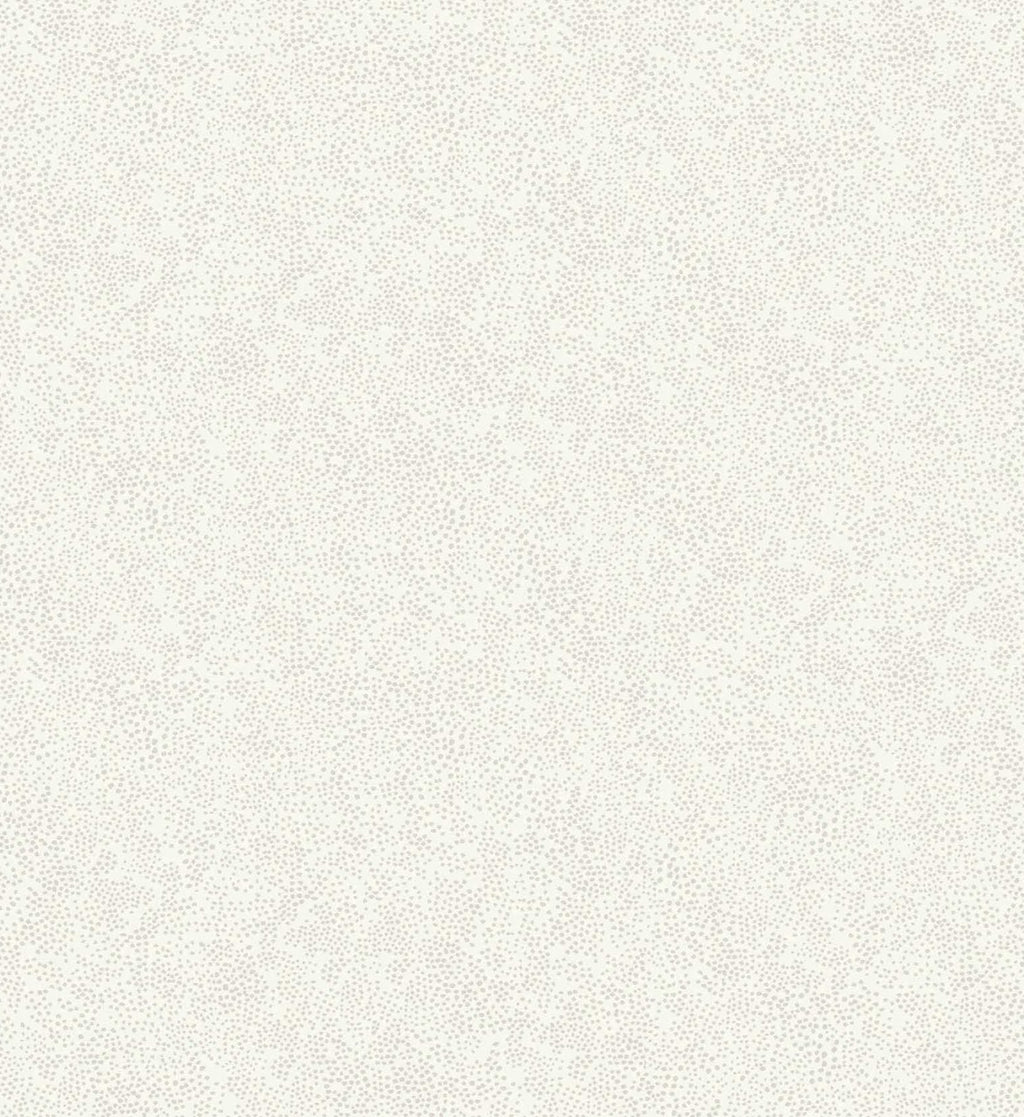 Champagne Dots Wallpaper - Linen & White