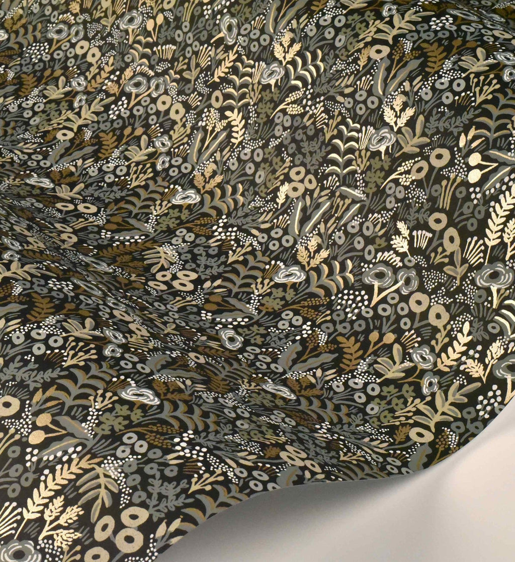 Tapestry Wallpaper - Black Linen