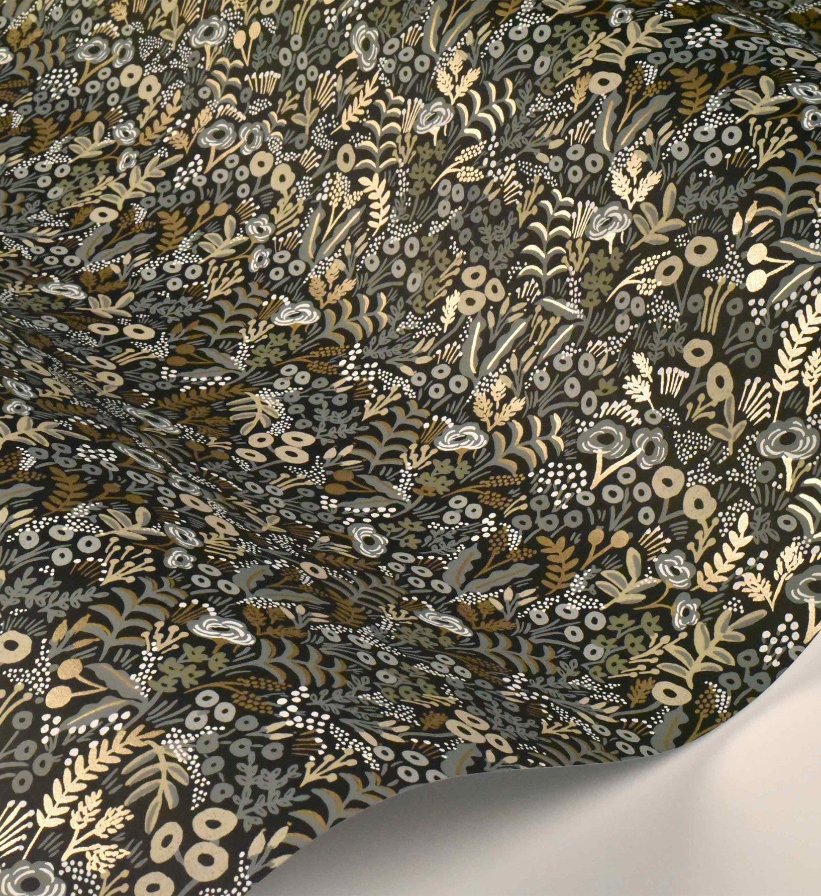 Tapestry Wallpaper - Black Linen