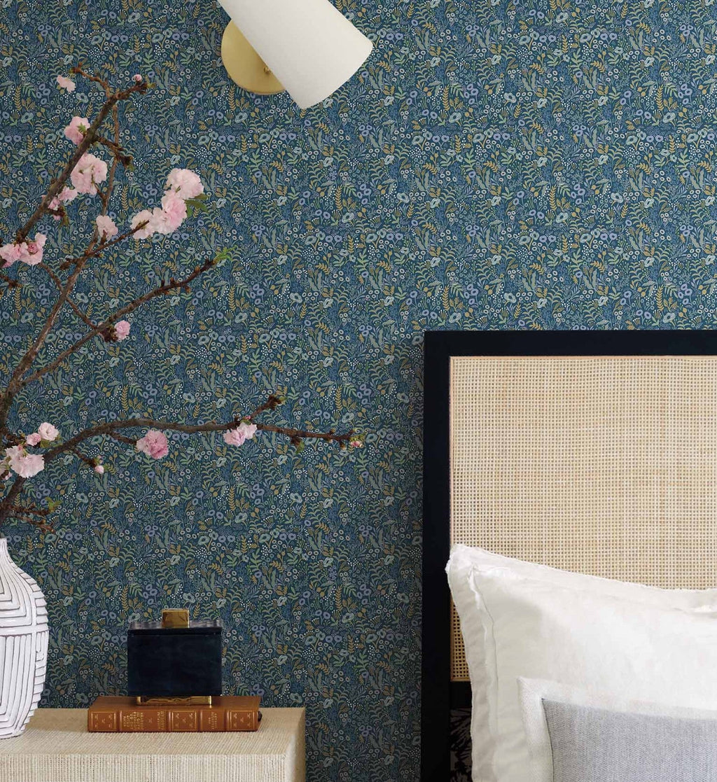 Tapestry Wallpaper - Indigo