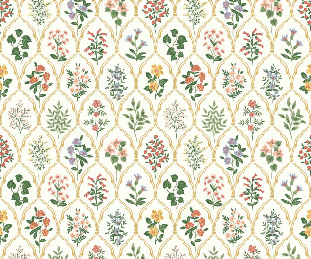 Hawthorne Wallpaper - Rose Multi