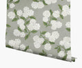 Hydrangea Wallpaper - Grey