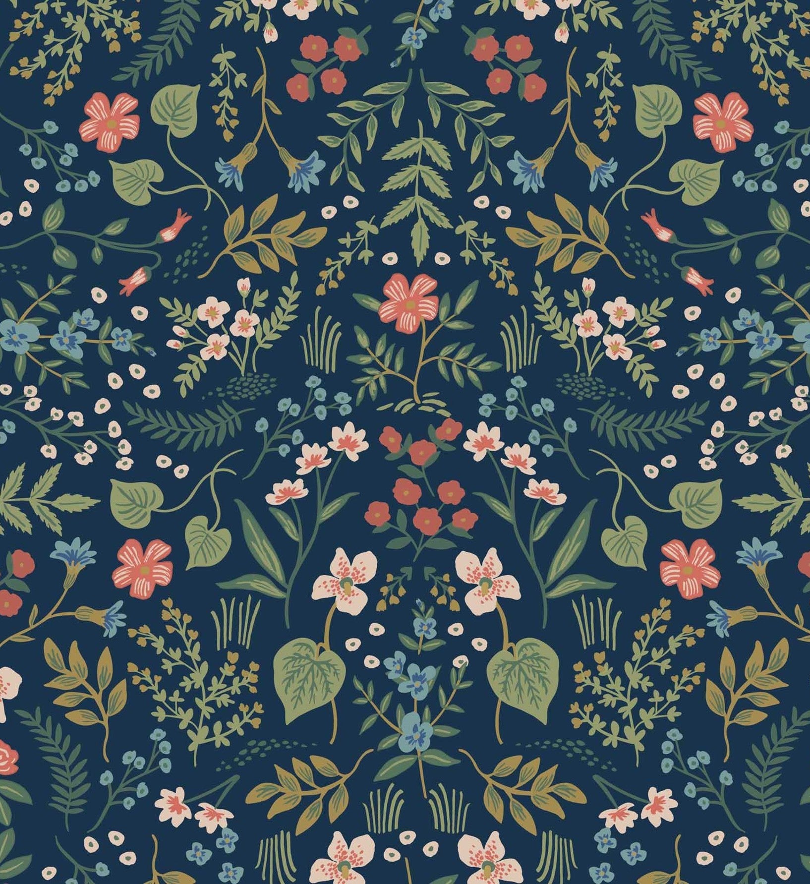 Wildwood Wallpaper - Navy