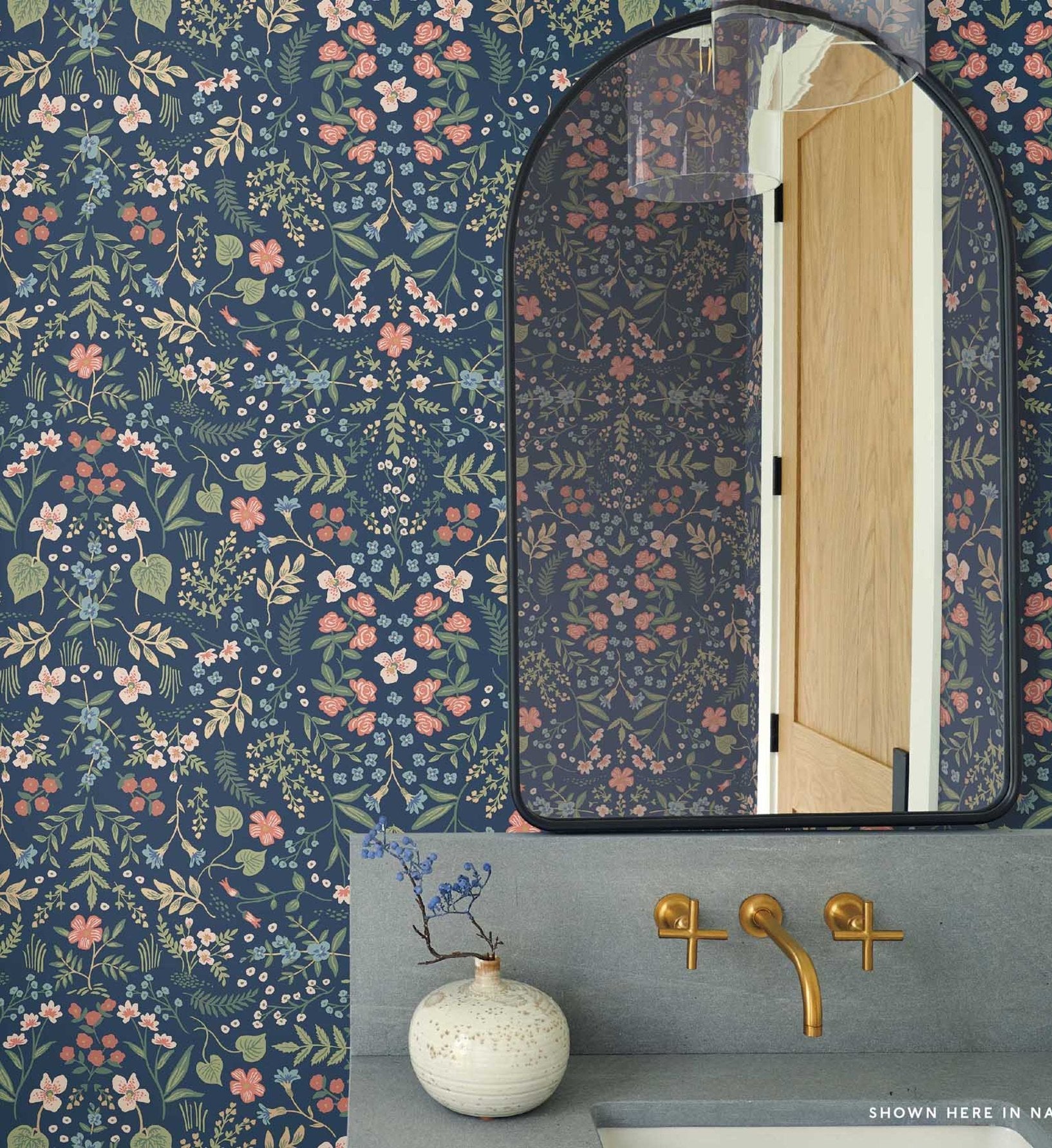 Wildwood Wallpaper - Blue & Green