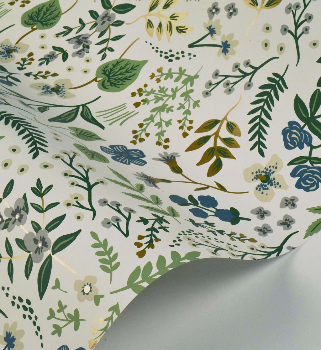 Wildwood Wallpaper - Blue & Green