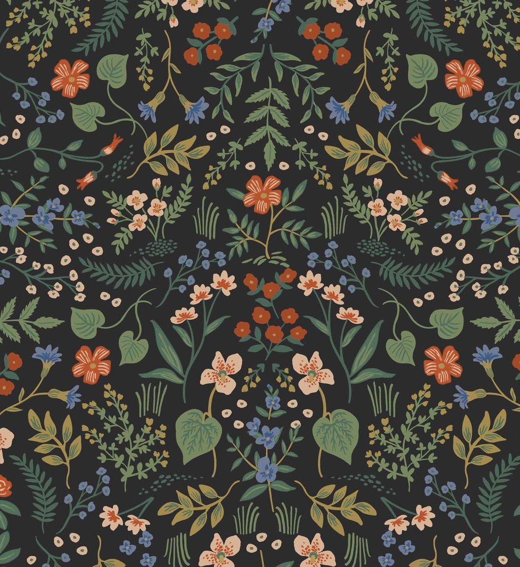 Wildwood Wallpaper - Black Multi