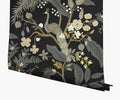 Peacock Wallpaper - Black