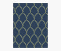 Laurel Wallpaper Sample - Navy