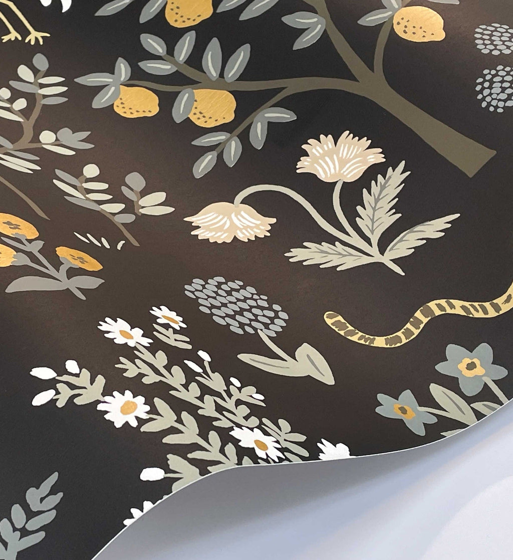 Menagerie Wallpaper - Black