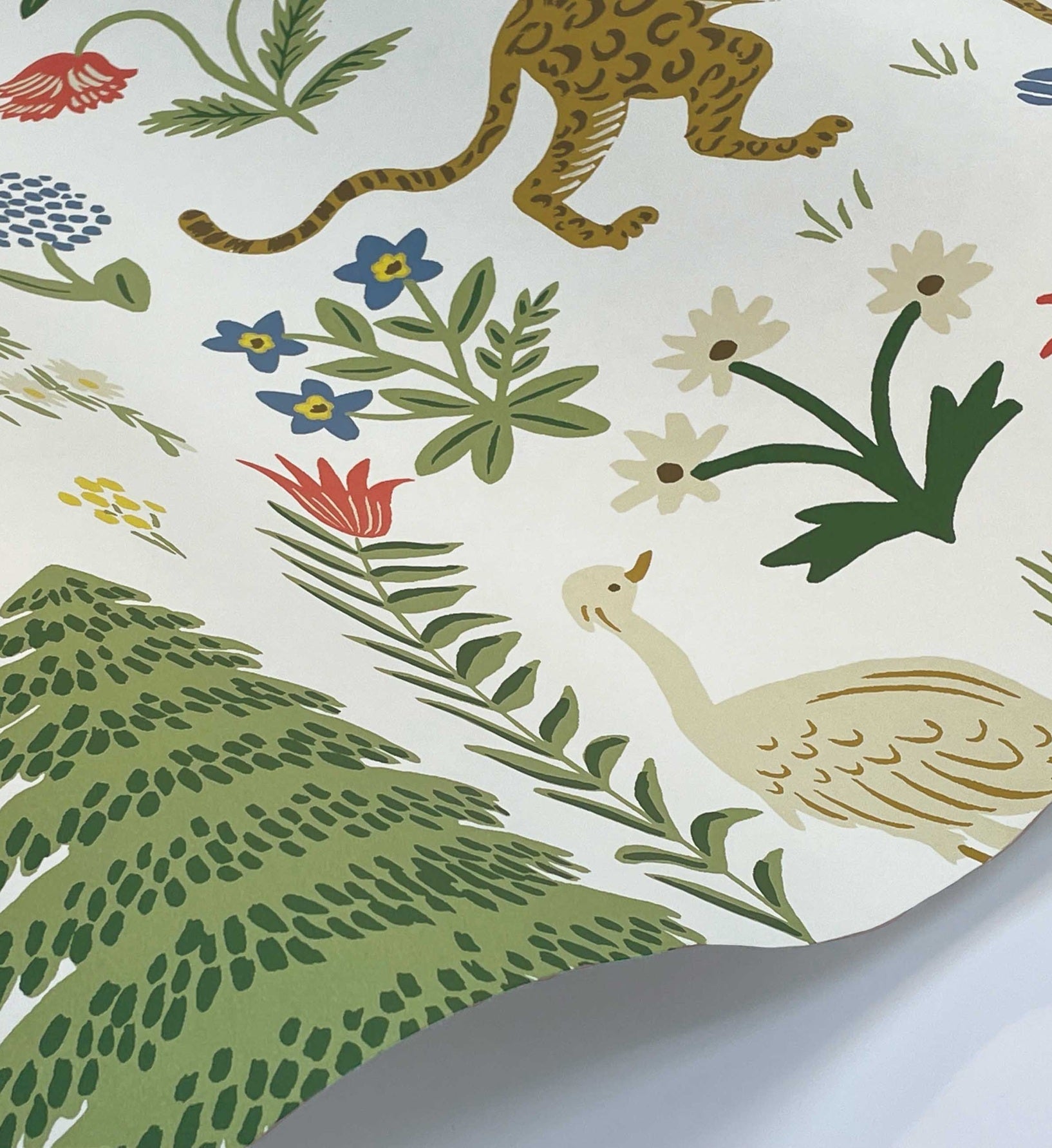 Menagerie Wallpaper - White