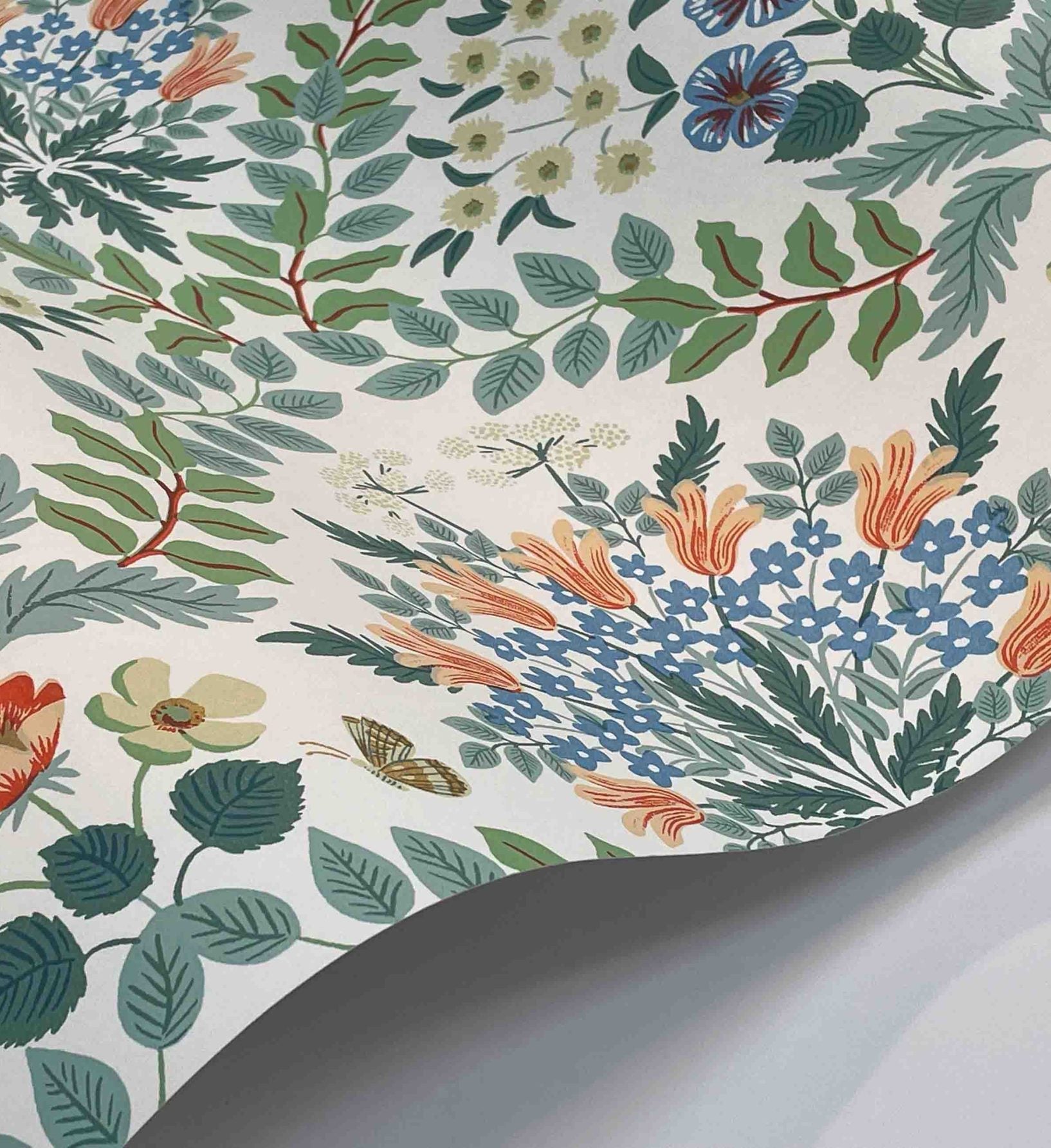 Bramble Wallpaper - White