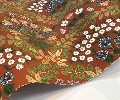 Bramble Wallpaper Sample - Rust