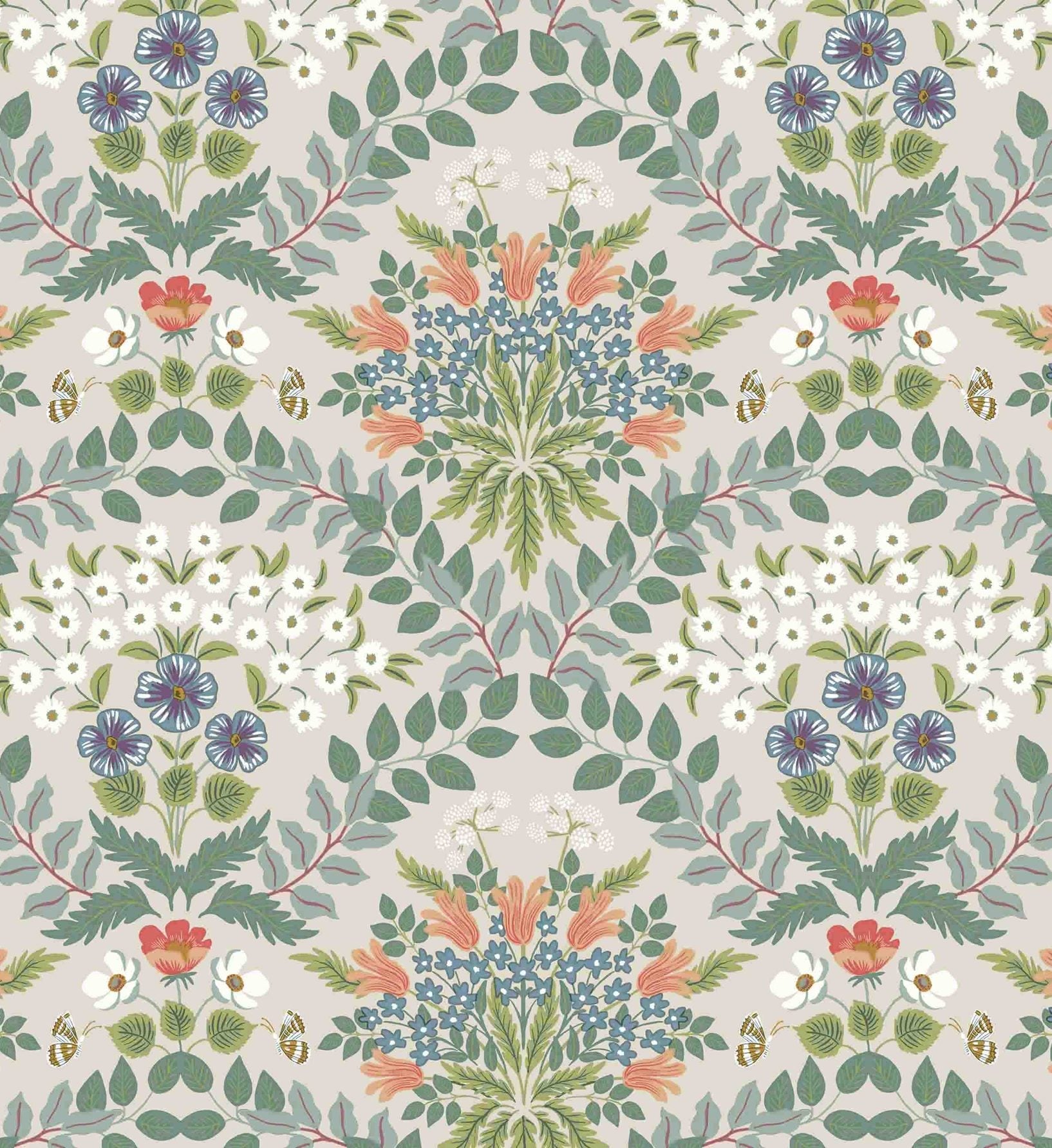 Bramble Wallpaper - Cream