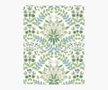Bramble Wallpaper Sample - Blue & Green