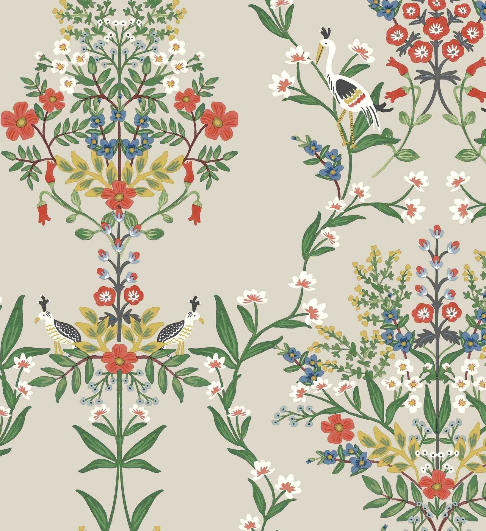 Luxembourg Wallpaper - Linen Multi