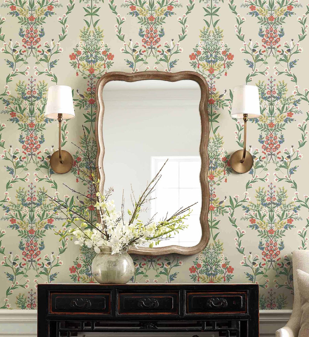 Luxembourg Wallpaper - Linen Multi