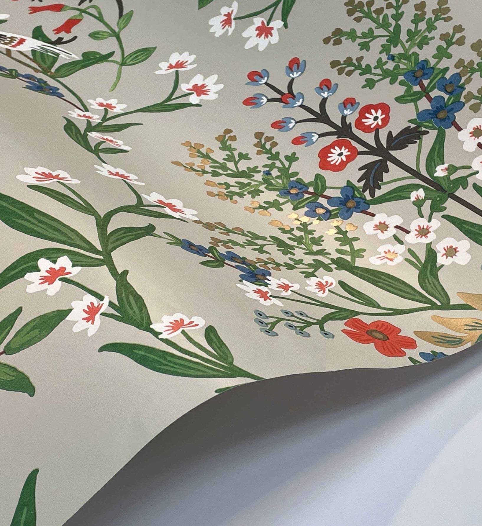 Luxembourg Wallpaper - Linen Multi
