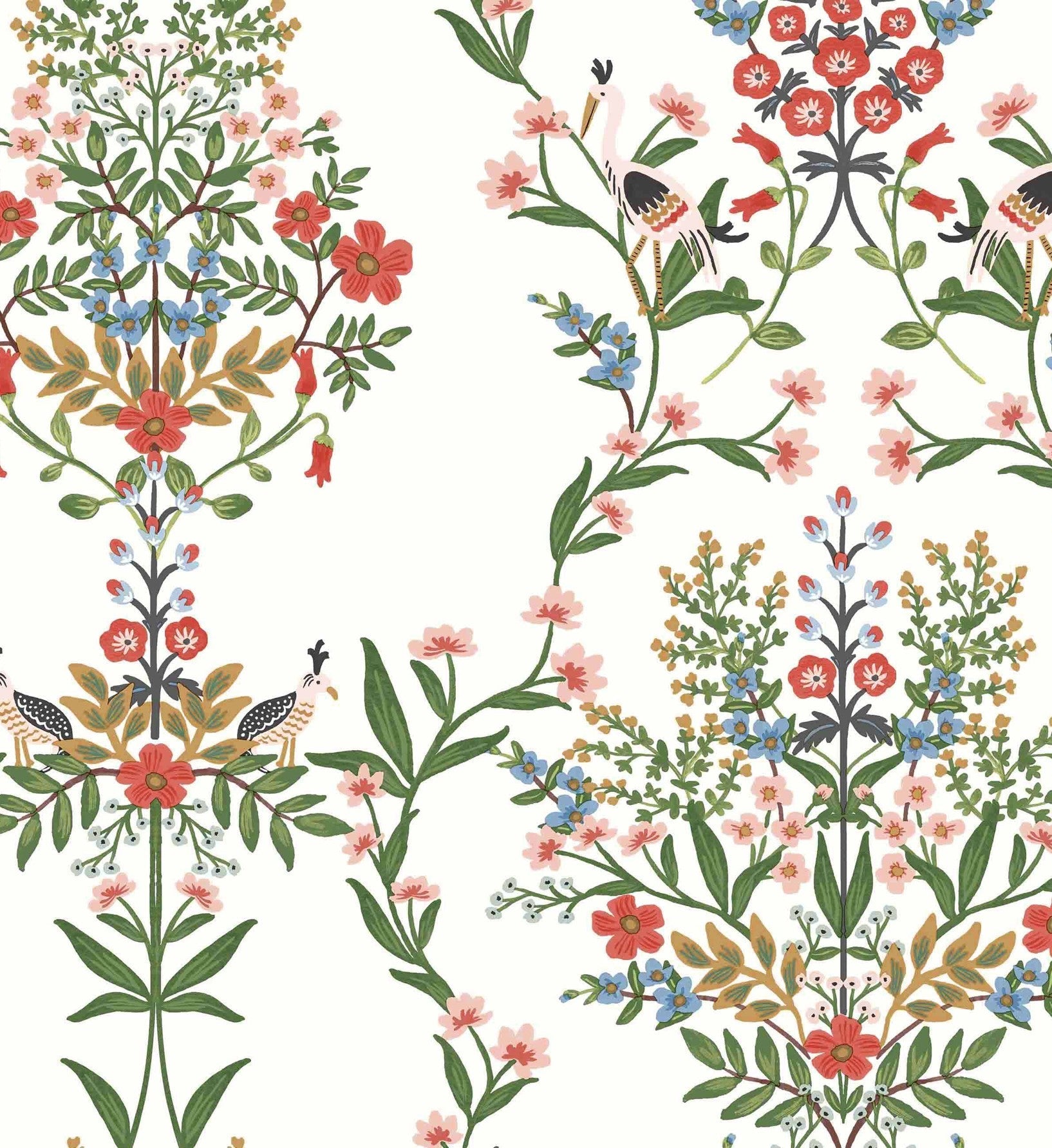Luxembourg Wallpaper - White Multi