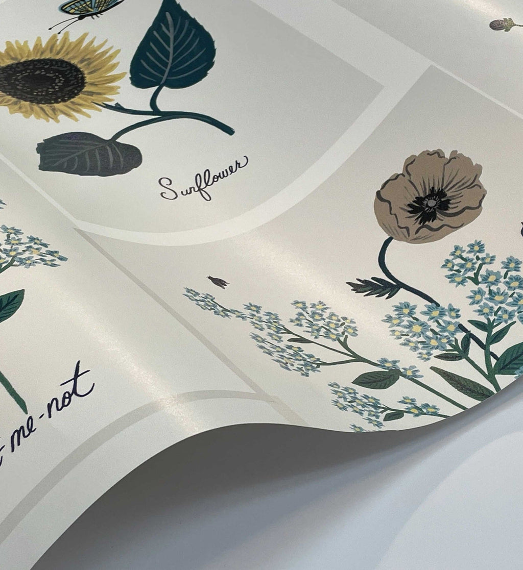 Botanical Prints Wallpaper - Indigo