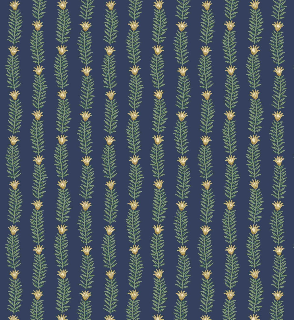 Eden Wallpaper - Navy
