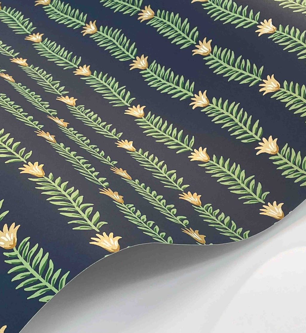 Eden Wallpaper - Navy