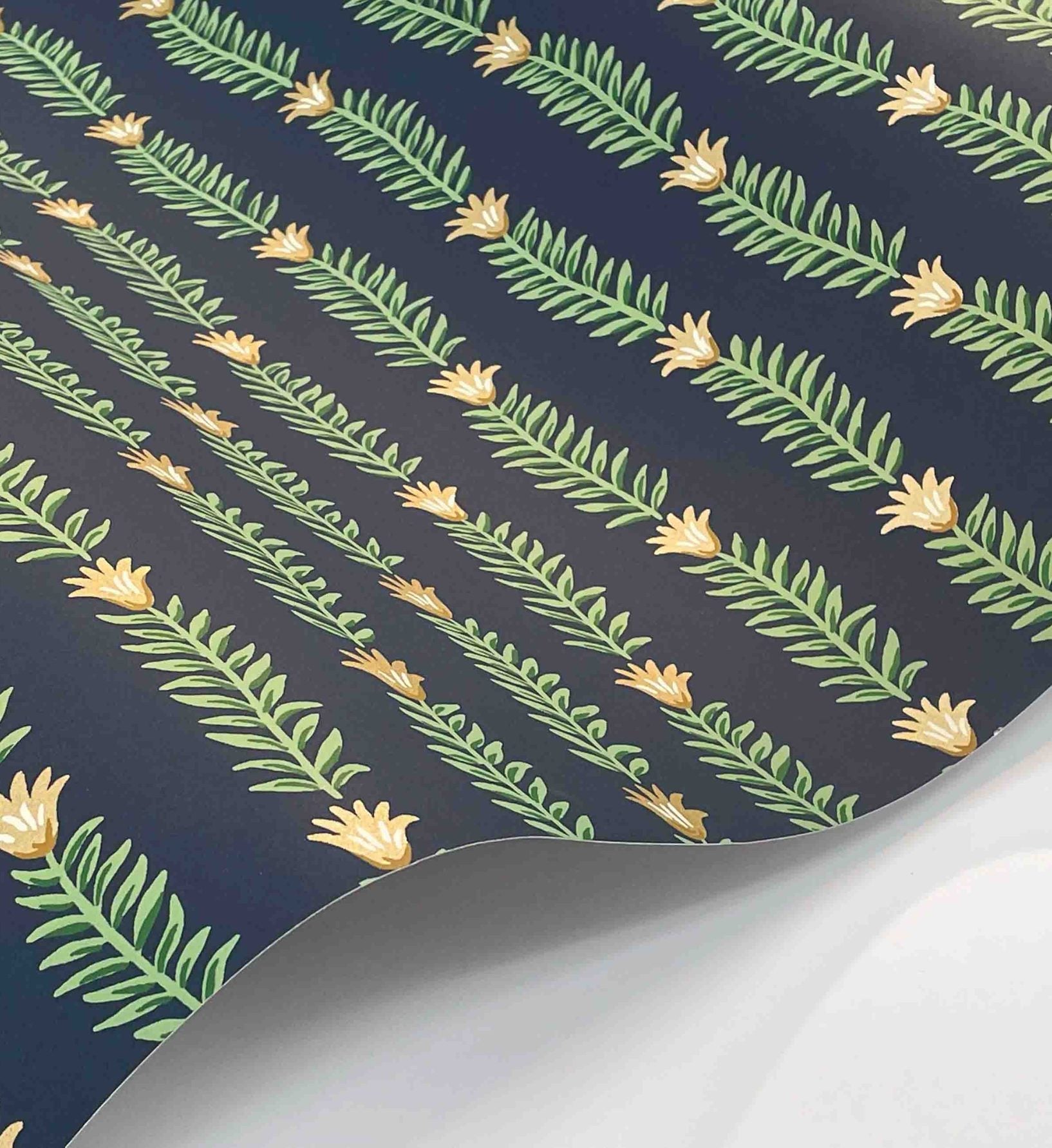 Eden Wallpaper - Navy