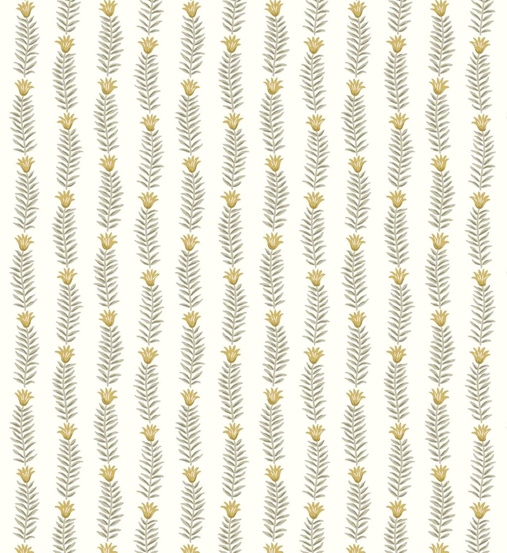 Eden Wallpaper - White & Metallic Gold