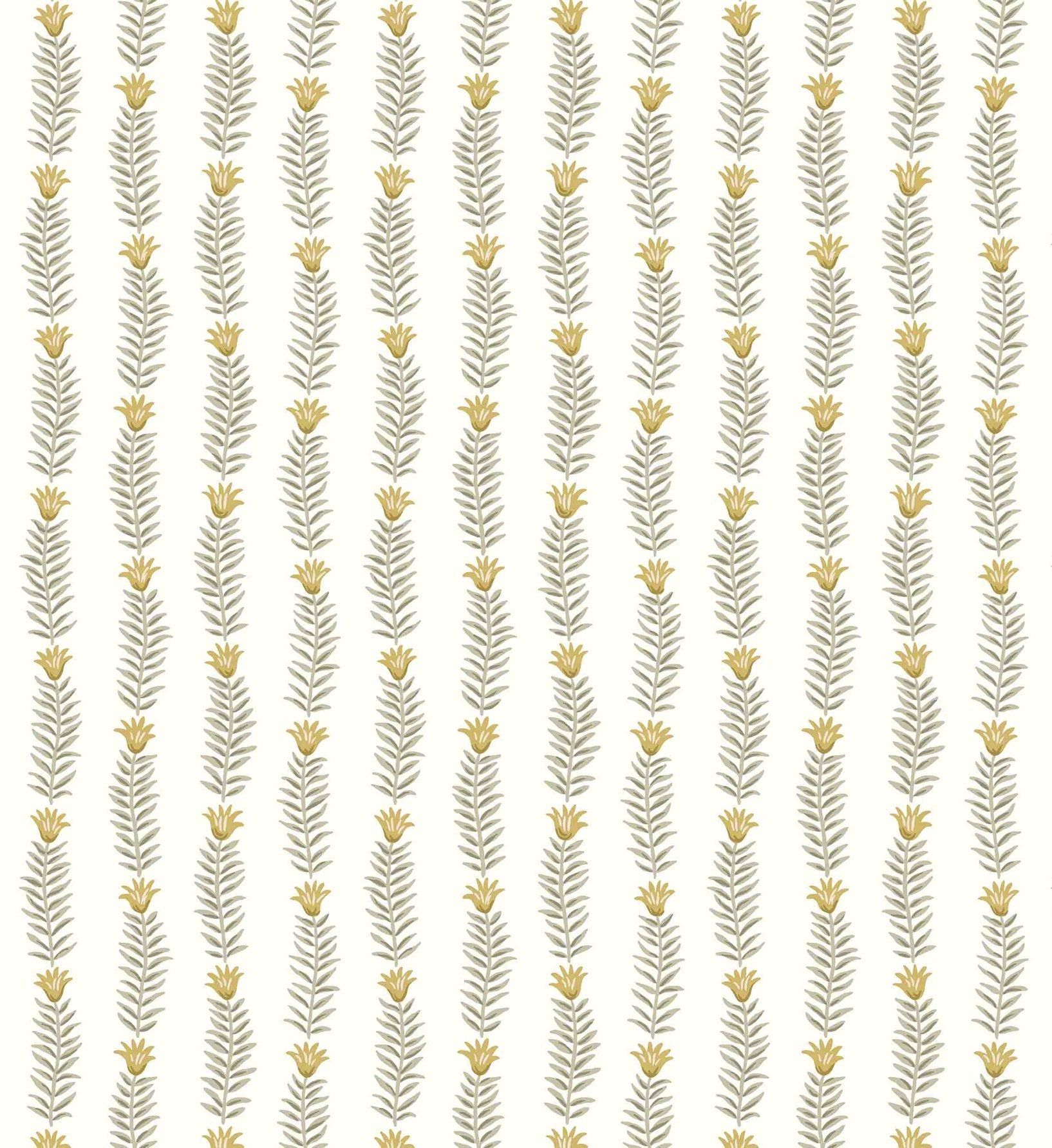 Eden Wallpaper - White & Metallic Gold