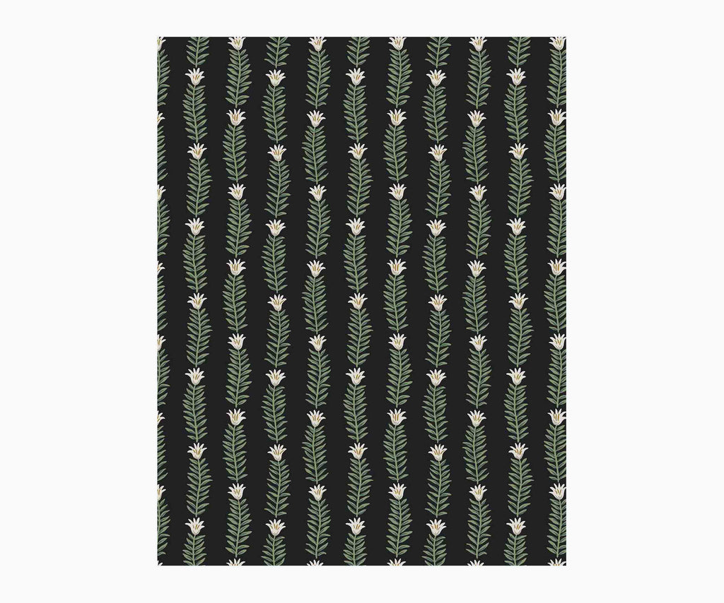 Eden Wallpaper Sample - Black
