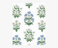 Mughal Rose Wallpaper Sample - Indigo