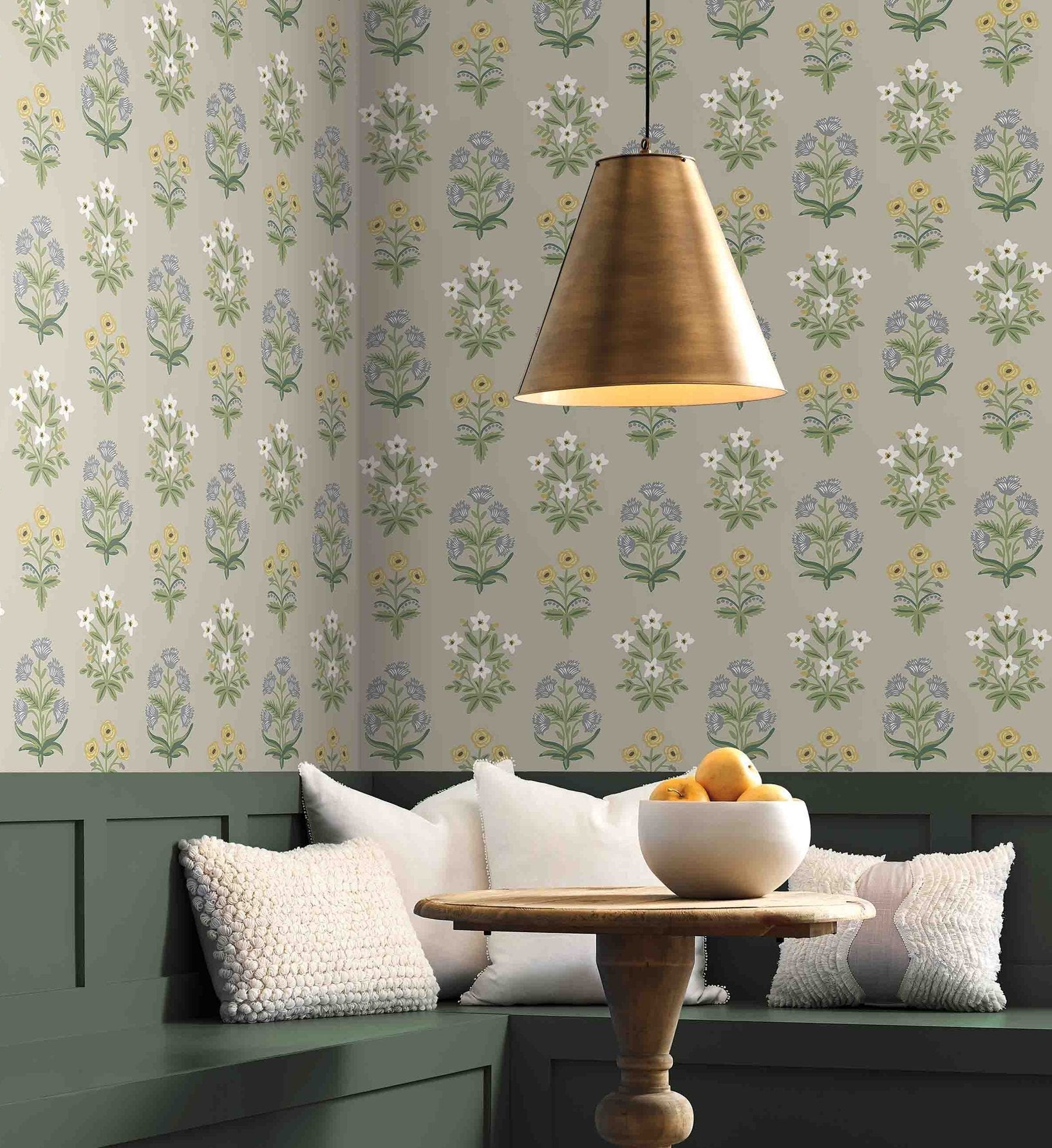 Mughal Rose Wallpaper - Linen