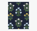 Mughal Rose Wallpaper Sample - Navy