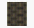 Petal Wallpaper Sample - Black & Metallic Gold