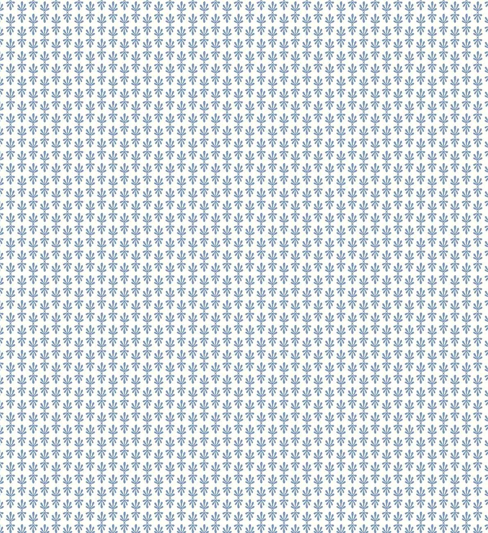 Petal Wallpaper - White & Blue
