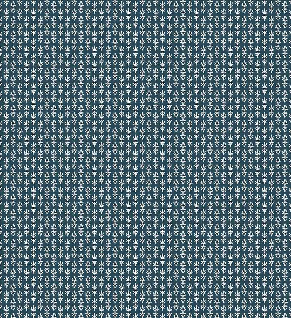Petal Wallpaper - Teal & White