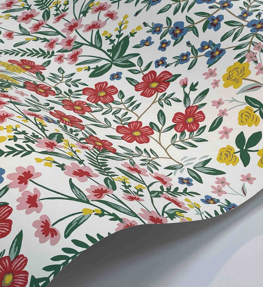 Wildwood Garden Wallpaper - White