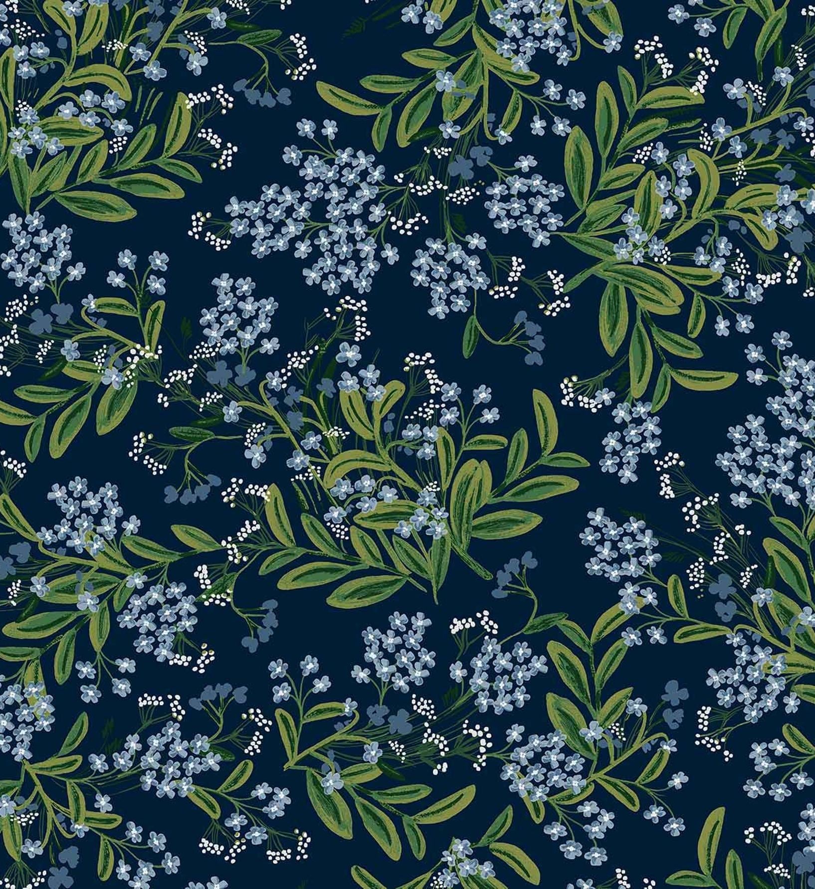 Cornflower Wallpaper - Navy