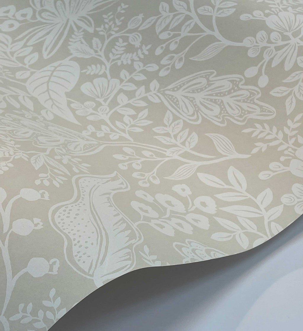Pomegranate Wallpaper - Beige & White