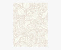 Pomegranate Wallpaper Sample - Beige & White