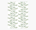 Climbing Vines Wallpaper Sample - White & Metallic Gold