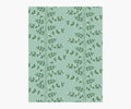Climbing Vines Wallpaper Sample - Teal
