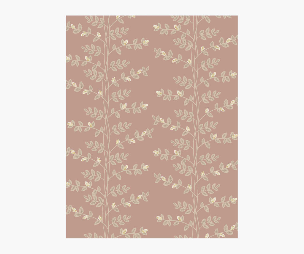 Climbing Vines Wallpaper Sample - Rose