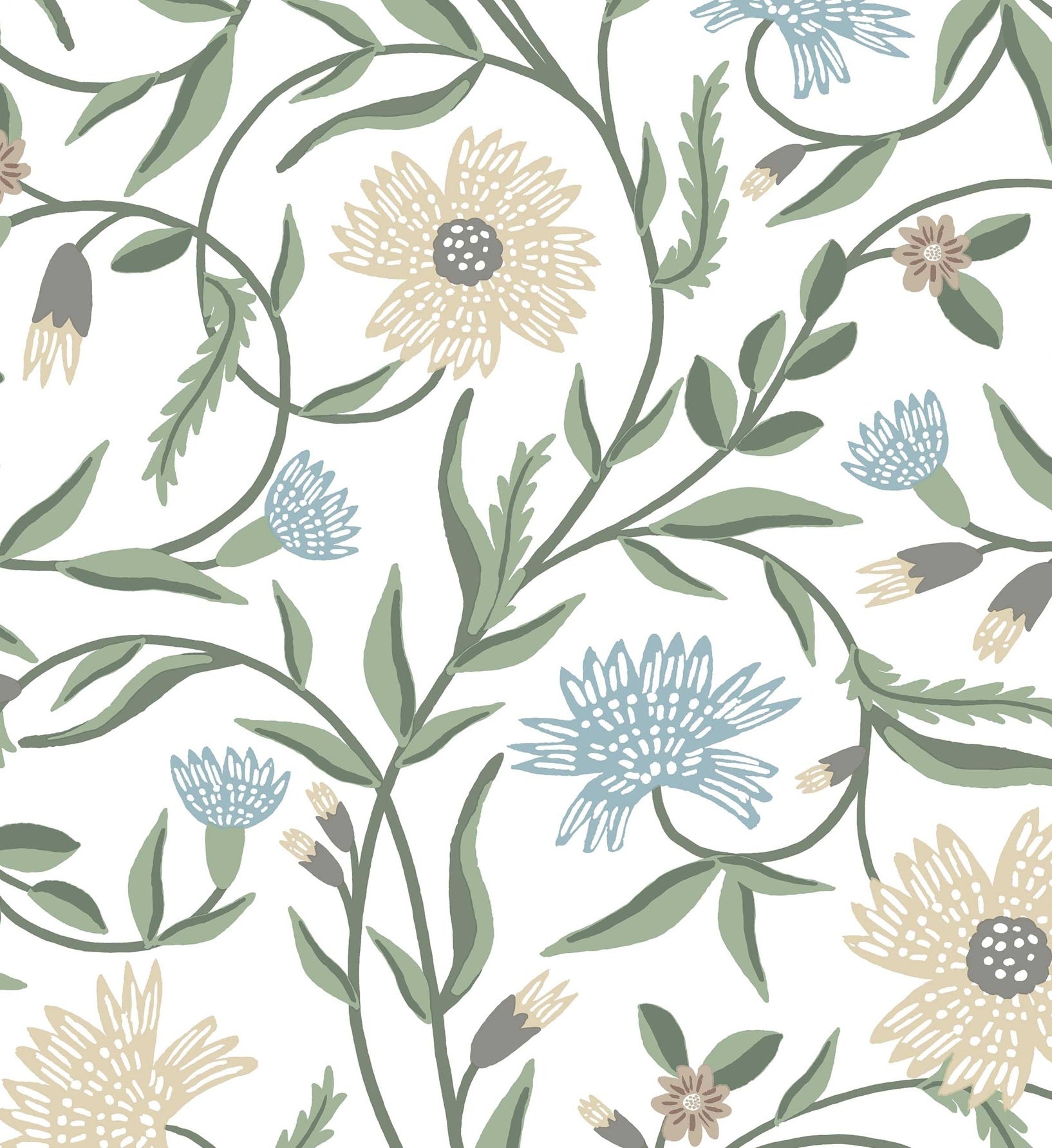 Aster Wallpaper - White